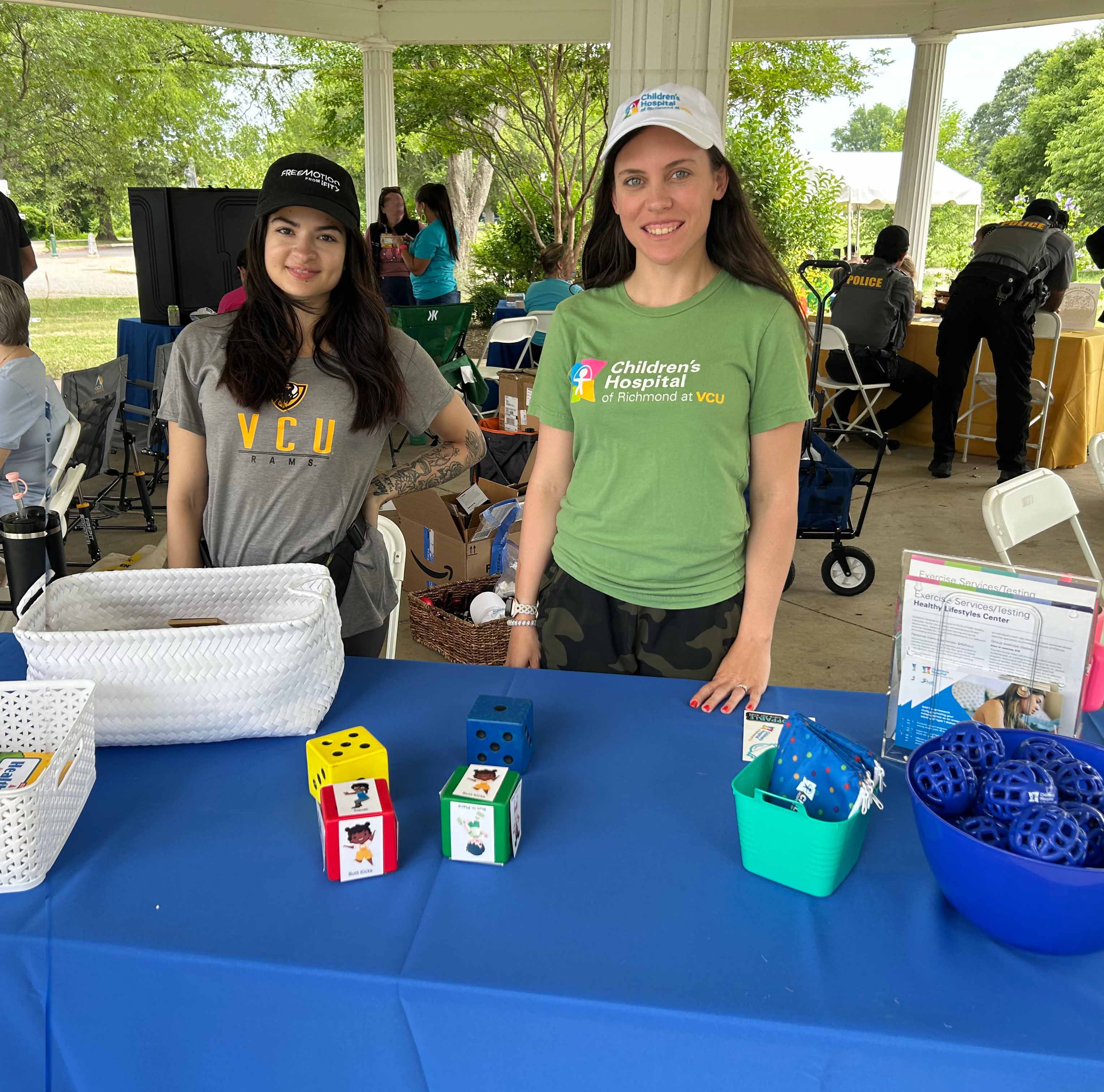 Photo of Healthy Lifestyles staff at the Children's Hospital of Richmond's 21st Annual Summer Safety Fair.