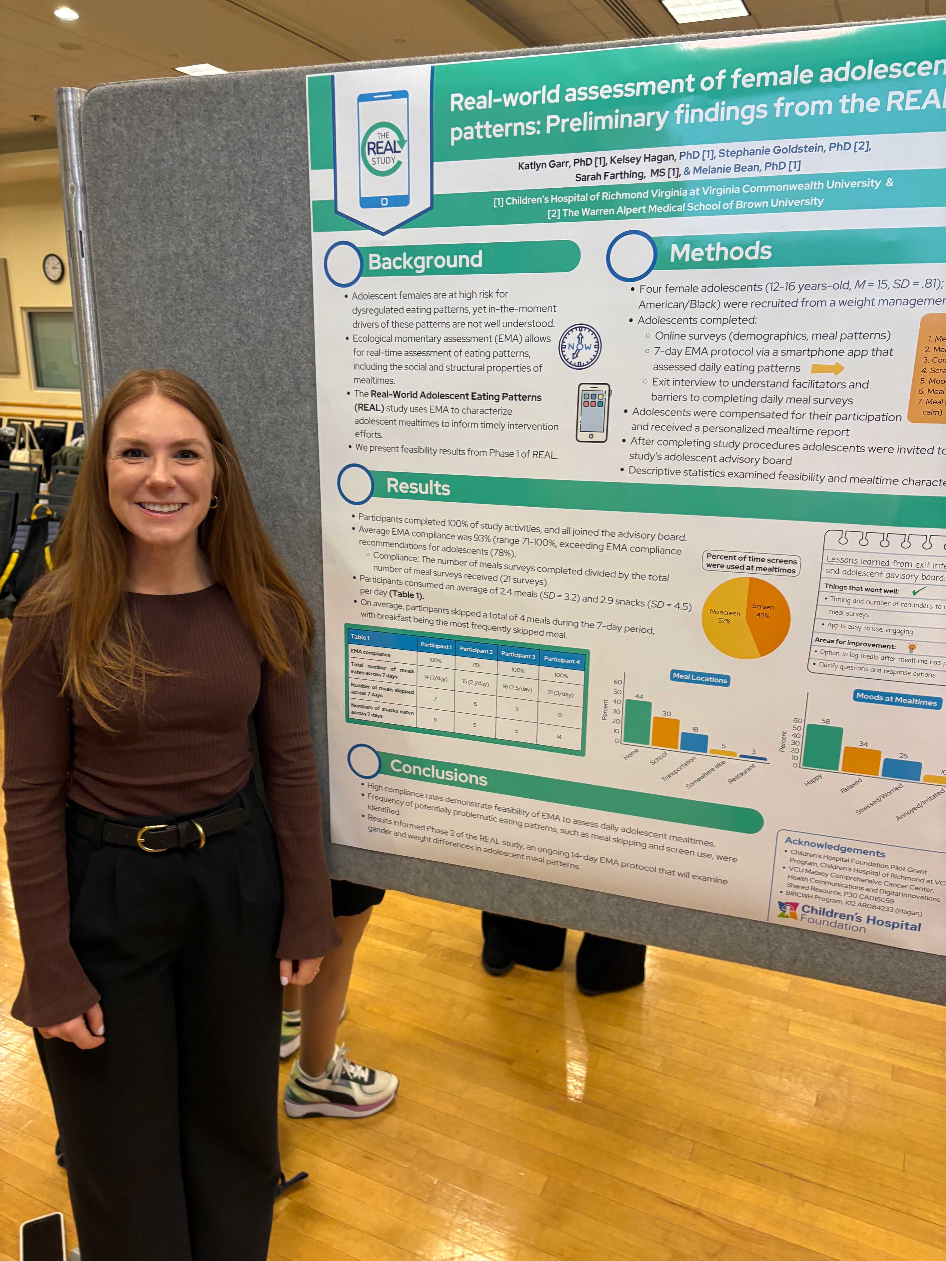 Photo of Dr. Katie Garr at the VCU Women’s Health Research Day.
